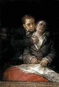 Self-Portrait with Doctor Arrieta Francisco de goya y Lucientes